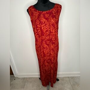 Vintage Maggie McNaughton XL sleeveless maxi dress.